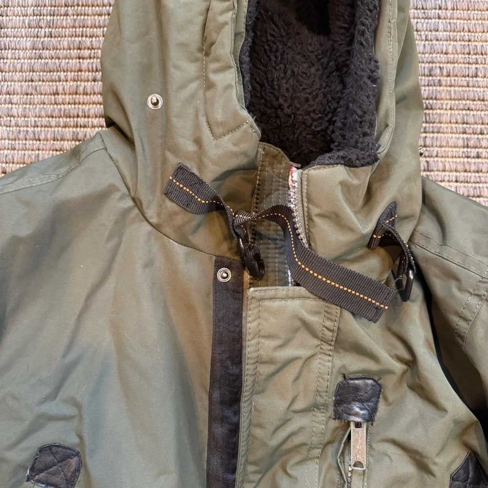 Ben Sherman Dark Green Hooded Field Coat